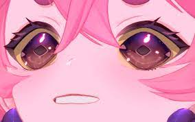 A zoomed in picture of the VTuber FroggyLoch's model