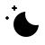 Icon of the sun or the moon depending on the light/dark mode